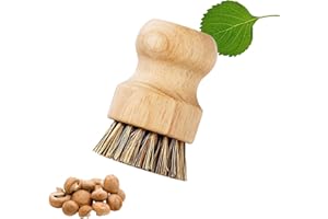 SHPUJUN Spazzola per Funghi in Legno,Spazzola per Piatti Cucina,Accessori per Funghi,Spazzola Setole Dure,Busto a funghi