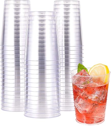 Commerline 0,3 L transparante plastic beker | 500 stuks drinkbeker | plastic beker | feestbeker | kunststof beker van polypropyleen (PP) | waterbeker | uitschenkbeker