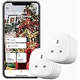meross Smart Plug Compatible with HomeKit WiFi Plug That Works with Alexa Siri and Google Home 2 Pack Wireless Remote Control