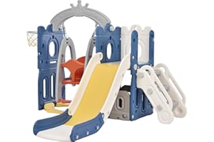 MAGIC ZC Toboganes para bebés y Juegos de Columpios toboganes autosuficientes escaladores para niños pequeños Juegos de Parques Infantiles toboganes Equipos de diversión (Tower)