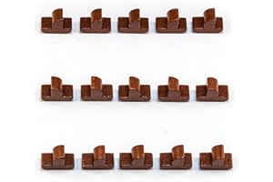 Waldfelsen® Hozfiguren: 15 Schiffe geeignet für Die Siedler (Farbe: Braun)