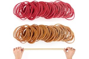 Guador Confezione da 200 Anelli di Gomma Elastici, Gomma per Uso Domestico Grandi Elastici Elastici Durevoli e Resistenti agli Strappi per Lavoro a Casa Ufficio Elastici Elastici Elastici Elastici
