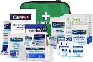 QUALICARE PRODUCTS Qualicare Emergency Home Car First Aid Bs 8599-2:2014 Vehicle Kit Medium