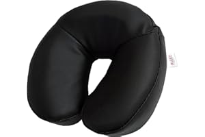‎ZEN MASSAGE WARE ZEN Massagekissen Kopfstütze für Massageliege aus Kunstleder, weiche Ersatz Kopfteil Gesichtskissen Auflage für gängige Kosmetik, Therapie & Behandlungsliegen, Massage-Bett Kopfpolster Kissen, Schwarz