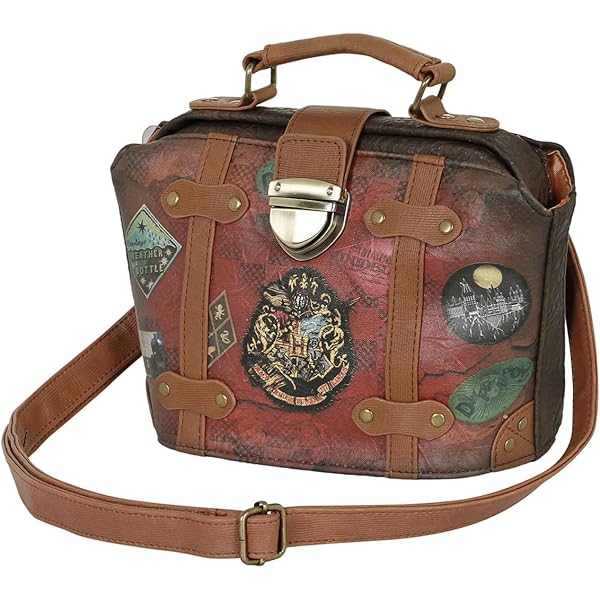 Sac Pochettes Zip Harry Potter Sac Bandoulière Loungefly Harry Potter - Triple Poche, Cuir Vegan, édition Limitée Sac A Main Harry Potter