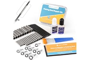 OJYDOIIIY Fishing Rod Repair Kit Complete, Easy&Quick Approach to Repair Broken Fishing Pole with Epoxy Glue