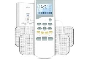 Professionell TENS elektromuskelstimulator: Easy@Home pulsmassageapparat för ryggsmärta i nacken丨Enhet för sjukgymnastik och rehabilitering med 2 oberoende kanaler