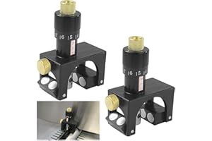 GXWCYI 2-Teiliges Set Hobelmesser Einstelllehre, Verstellbares Hobelmesser für 75-125mm, Magnetische Hobelblatt Einstellvorrichtung, Passt für Alle Marken und Modelle Cutter Kalibrator