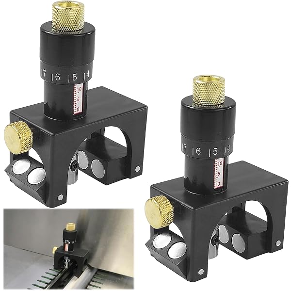 Gabarit De Réglage De Lame De Rabot Magnétique Micro-réglable 75-125mm - Outil Précis Pour Travail Du Bois
