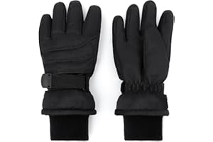 JANGANNSA Kids Waterproof Ski Gloves Warm Winter Accessories for Boys & Girls Aged 4-13