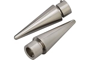 Victoria M. Gardinenstange Endstücke Endkappen Vorhangstange, Ø 16mm, Silber, 2er-Set, Endstück Speer