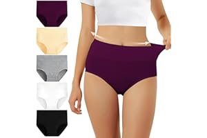 FALARY Culotte Femme Taille Haute Coton 5 pièces