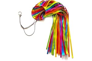 EONBES Satin Ribbon Windsock Streamer, Outdoor Decorations for Your Patio, Garden, Yard, Dock and Camper, 49-Inch, WS49-XZH