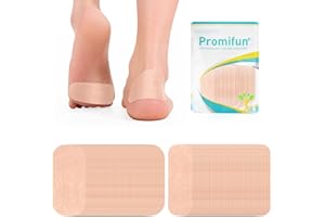 Promifun Moleskin Blasenpflaster - 96 Stück (24 normale + 24 breite) vorgeschnittene Blasenbandagen, Blasenpflaster und Reibungsschutz für Füße, Zehen, Fersen, Finger