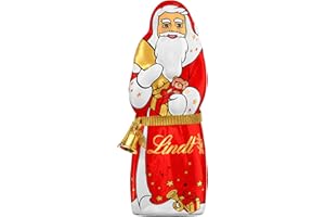 ‎LINDT Lindt Schokolade | Weihnachtsmann aus Vollmilchschokolade | 125 g | feinste Lindt Schokolade im Santa Design | ideal als Schokoladen-Geschenk in der Weihnachtszeit