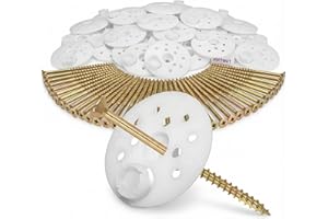 FIXTOUT 100 Rondelles d'isolation D.60 mm + Vis à bois Torx double filetage - Longueur 100 mm