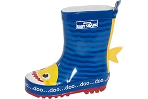 Pinkfong Bébé Requin Wellies Garçons Filles 3D Caoutchouc Wellington Bottes Nourrissons Pépinière Pluie Neige Welly Chaussures