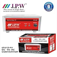 JPW 12v DC to AC Converter for SMPS, Colour TV, DVD, DTH, CFL, Mobile Charger with Double Socket