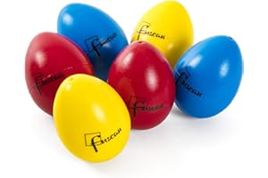 Fuzeau - Lot 3 Paires Oeufs Sonores En Plastique Léger - Instruments À Secouer Colorés Pour Éveil Musical Dès 3 Ans - Forme Ergonomique - Imitation Maracas - Rythme, Coordination Motrice - Ref.78231
