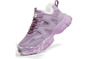 KOIFISH Sicherheitsschuhe Damen Winter Wasserdicht Arbeitsschuhe Warm Gefüttert Stahlkappenschuhe rutschfest Leicht Schutzschuhe