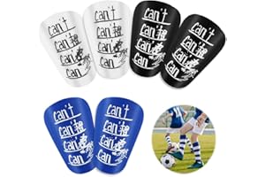 VicBou 6 Stück Mini Schienbeinschoner für Fußball, 10 x 6cm Kinder Fußball Schienbeinschoner für Erwachsene, Stoßfeste Anti-Kollisions Beinschützer Sports Football Shin Pads, Fußball-Schutzzubehör
