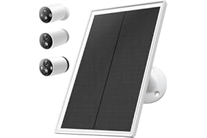 OUOUDOIT Chargeur de panneau solaire compatible avec TP-Link Tapo MagCam C425, Tapo C420, Tapo C400, 5V6W