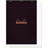 Rhodia &Ccedil;izgisiz Bloknot, Siyah, 210x297mm