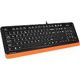 A4Tech FK10 Q USB T&uuml;rk&ccedil;e FN-MULTİMEDYA Siyah/Turuncu Klavye
