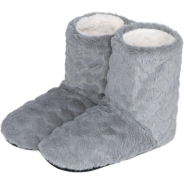 Chaussons Bottes D'Intérieur Chauds Pour Femme Et Homme - Doublure Polaire, Semelle Antidérapante, Confort Hiver - Taille 39-40 Ou 43-44
