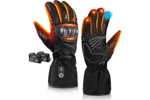 BARCHI Heated Gloves for Men and Women,Rechargeable Motorbike Riding Gloves,Electric Hand Warmers,Suitable for Winter Cycling,Skiing,Hiking,Running,Working,etc.