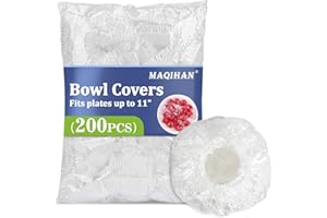 MAQIHAN 200 food covers plastic stretch - reusable fresh keeping bags/200pcs plate covers for food fresher for longer bags reusable bowl covers plastic wrap covers food storage bags food wrap