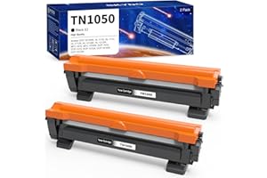 TN1050 Toner Kompatible für Brother TN-1050 TN1050 für DCP-1510 DCP-1610W DCP-1612W DCP-1512 MFC-1910W MFC-1810 HL-1110 HL-1212W HL-1210W HL-1112 (Schwarz, 2er-Pack)