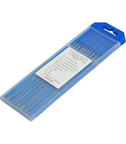 Électrodes Tungstène Cérié ELCAN WC20 - 2.0x175 Mm, Lot De 10, Pour Soudage TIG AC/DC