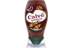 Calvé Salsa Barbeque, Formato 250 ml, Salsa Bbq con Aroma Deciso di Legna e Fumo, Ideale per Tutti i Piatti a Base di Carne.
