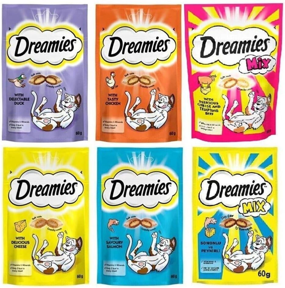Dreamies Kedi Ödül Maması Karışık Paket 6x60gr