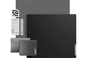 Wallhack SP-004 Glass Gaming MousePad - Alfombrilla de Ratón Profesional de Esports con Superficie Especial para Máxima Velocidad y Control - Base de Silicona Completa - (SkyPAD Black, XL 43cm x 49cm)