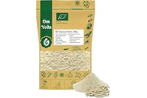 ‎OMVEDA Organic Shatavari Powder 900 g | Tradition from Ayurveda | Finely Ground Powder of Shatavari Root (Asparagus racemosus) | Versatile in Smoothies, Juices and Food | OmVeda (900 g)