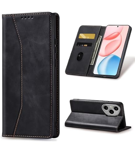 GOKEN Cover per Honor 90 Lite, Custodia Folio in PU Pelle Flip Wallet Libro Case con Portafoglio, TPU Silicone Magnetica Cover con Supporto di Stand/Carte Slot (Blu