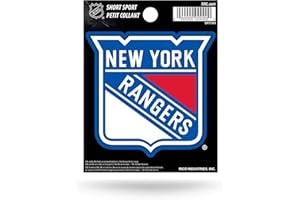 Rico Industries NHL Hockey New York Rangers Short Sport Decal 3.75' x 4.75' Die Cut Team Logo Short Sport Decal
