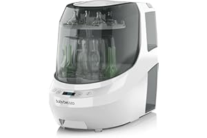 Baby Brezza - Lave-biberons Bottle Washer Pro Blanc - lave, stérilise et sèche automatiquement biberons et accessoires de tire-lait