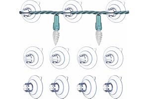FYOJAIC 60 x Saugnapf für Lichterkette, Saugnäpfe mit Kabel-Schlitz, Saugnapfhalter Geeignet zur Anbringung von Lichterketten und Dekorationen, Saughaken Noppen für Fenster Ø 30 mm