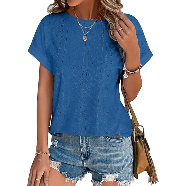 PRJN Top Estivi Camicette Tunica Camicetta Donna Top Manica Corta da