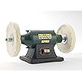 Record Power 8" Polishing/Buffing Machine with NVR Switch - 2 x 8" Buffing Wheels - Cast Iron Base - 160W, 1490rpm