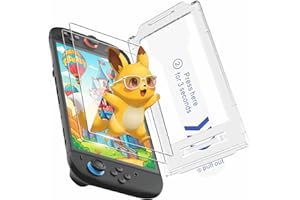 TRANSNOVO 2 Pack Screen Protector Compatible with Nintendo Switch 2, Screen Protector Anti Glare, Tempered Glass Protective Film with 9H Hard, Scratch-proof, Includes Auto Alignment Tool Kit 2025