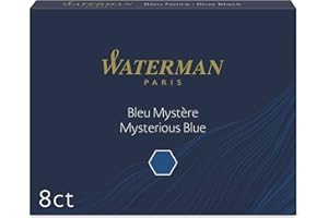 Waterman S0110910 Naboje Atramentowe do Pióra, Mysterious Blue, 8 szt