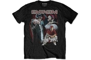 ROCKS-OFF Eminem Herren TShirt -S- Shady Homage Schwarz