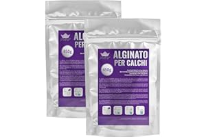 BWAY Alginato per Calchi - Ideale per Realizzare Impronte e Calco delle Mani ad Altissima Precisione - Moulding Alginate Slow Setting - 2 Confezioni da 450g di Polvere Alginato