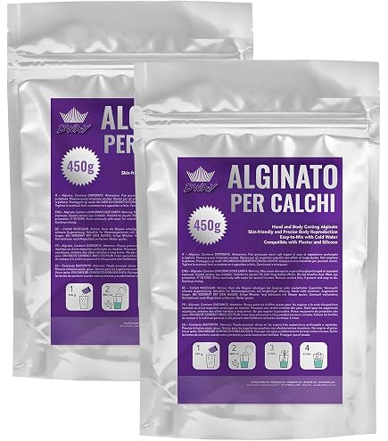 Polvere di alginato RESION, materiale per impronte | 1KG | polvere per impronte, materiale per impronte rapido, stampaggio in 10 minuti, biodegradabile, delicato sulla pelle