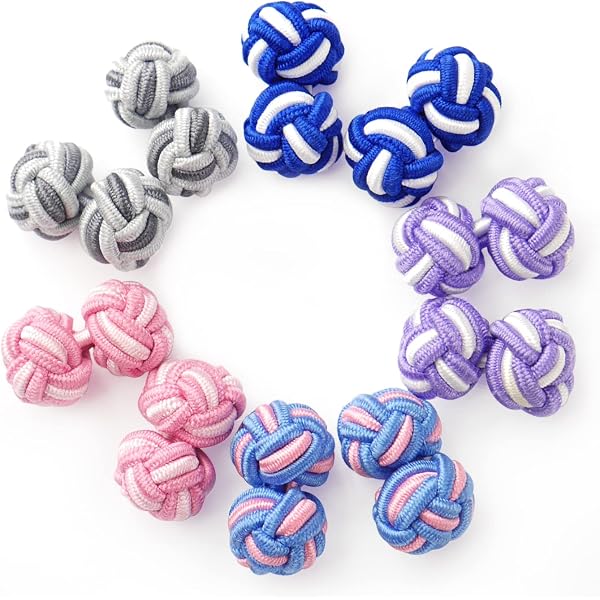 Gemelli Viola Per Camicia A Doppio Polsino Stile Giovane E Informale - 6