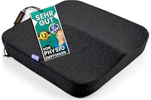 ‎DYNMC YOU DYNMC you Seat Cushion Chair - Ergonomic Wedge Cushion Back - Developed by Experts - Seat Cushion for Office Chair, Home Office & Car - Memory Foam - Non-Slip - Washable - Comfortable & Dimensionally